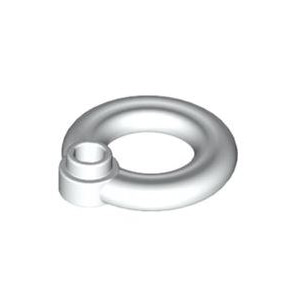 레고 부품 구명 튜브 흰색 White Minifigure, Utensil Flotation Ring (Life Preserver) 4297083