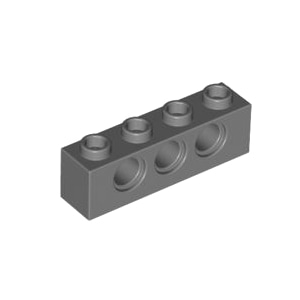 레고 부품 테크닉 브릭 진회색 Dark Bluish Gray Technic, Brick 1 x 4 with Holes 4213607